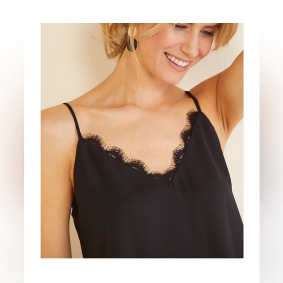 NWT Allison Joy Adley Lace Trim Cami - size large. - Picture 5 of 7